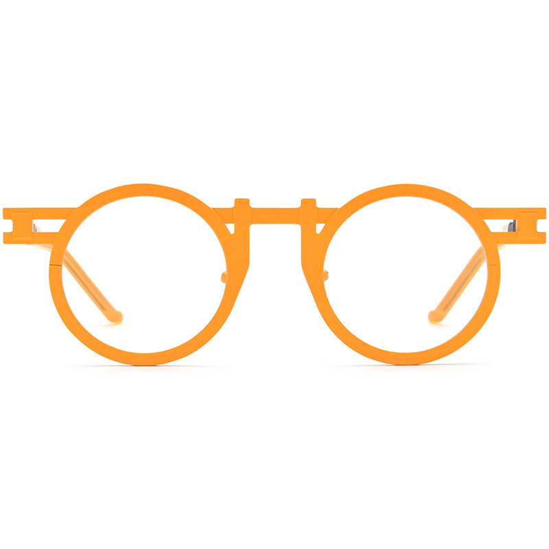 Colorful Ultra-light Pure Titanium Round Eyeglass Frames - Image 7