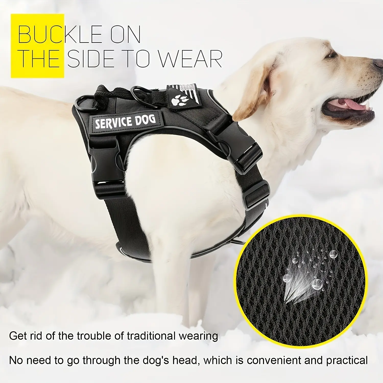 Large Dog Tactical Chest Strap Vest