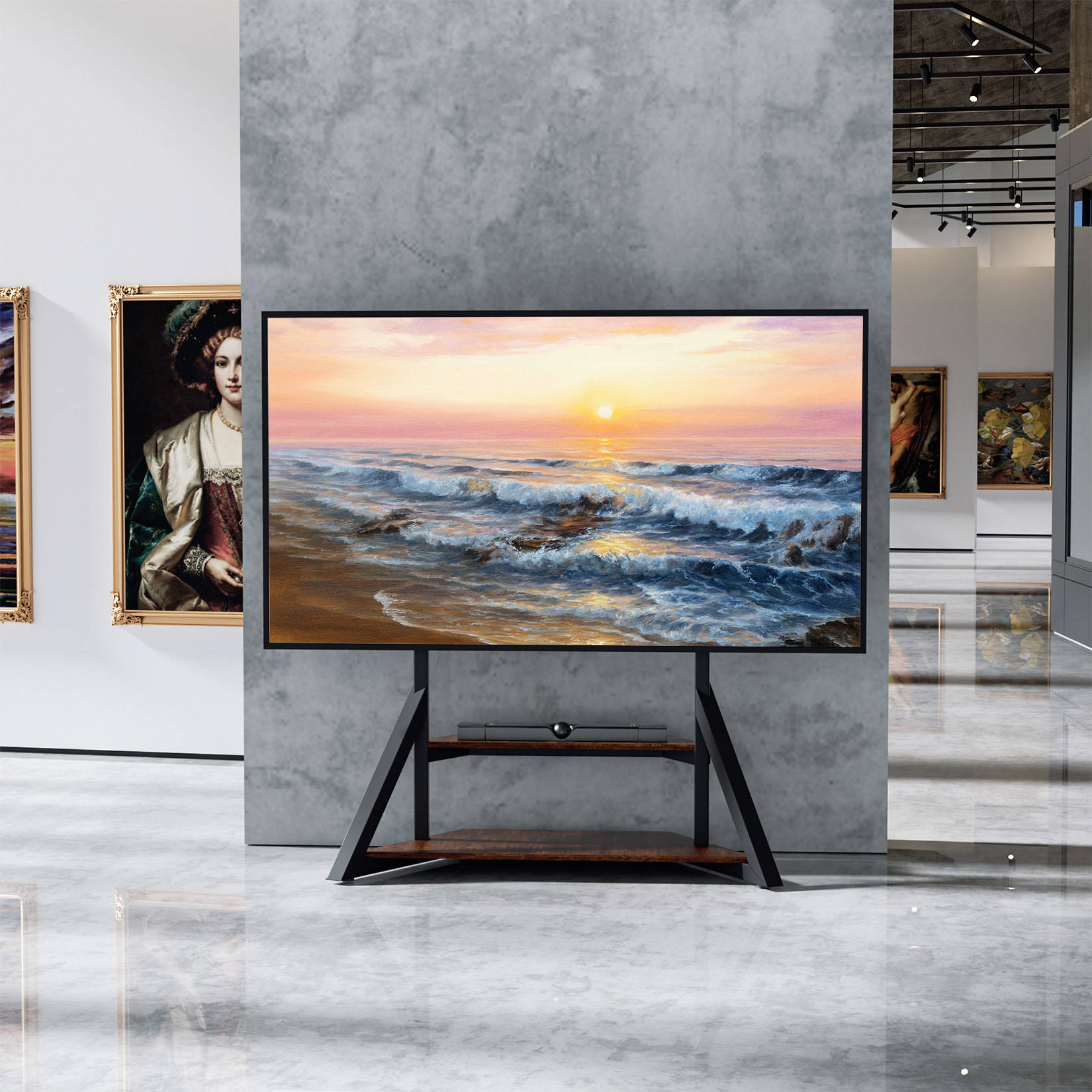 Large Floor-standing TV Mount For Home Use