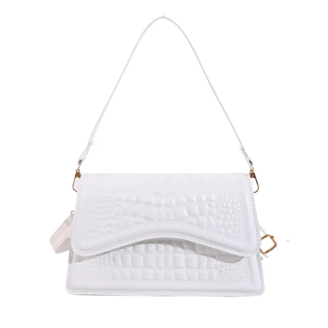 Pattern Shoulder Commuter Western Style Messenger Bag White - Shop at LoveMi