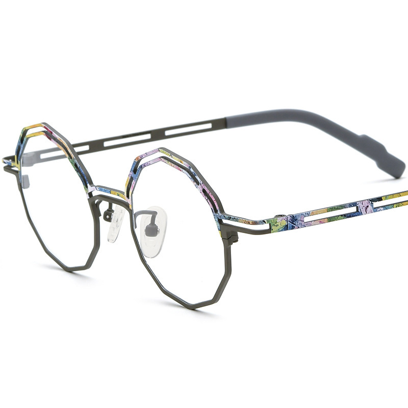 Multi-color Ultra-light Pure Titanium Myopia Glasses Frame - Image 4