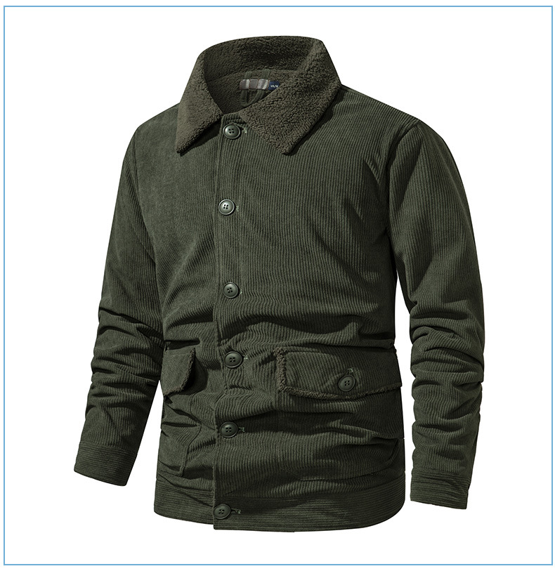 Title 22, Herren Cashmere Jacke Verdickt Groß Loose Casua...