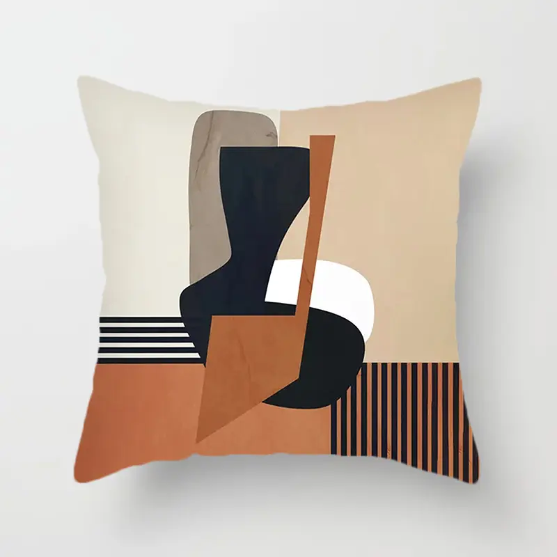 Nordic-style Minimalist Landscape Throw Pillow