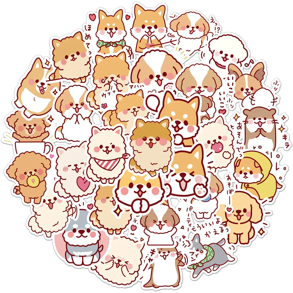 50 Cute Dog Graffiti Stickers
