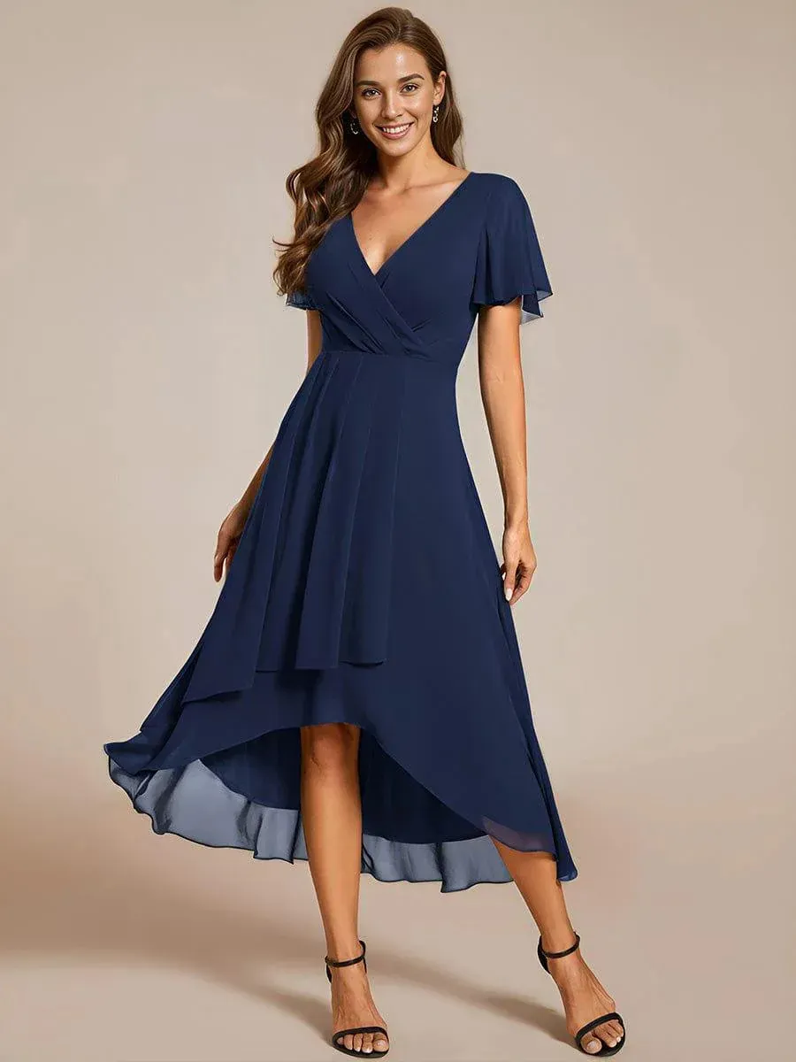 A- Line Mid-length Dress Women's Clothing - Dark Blue
