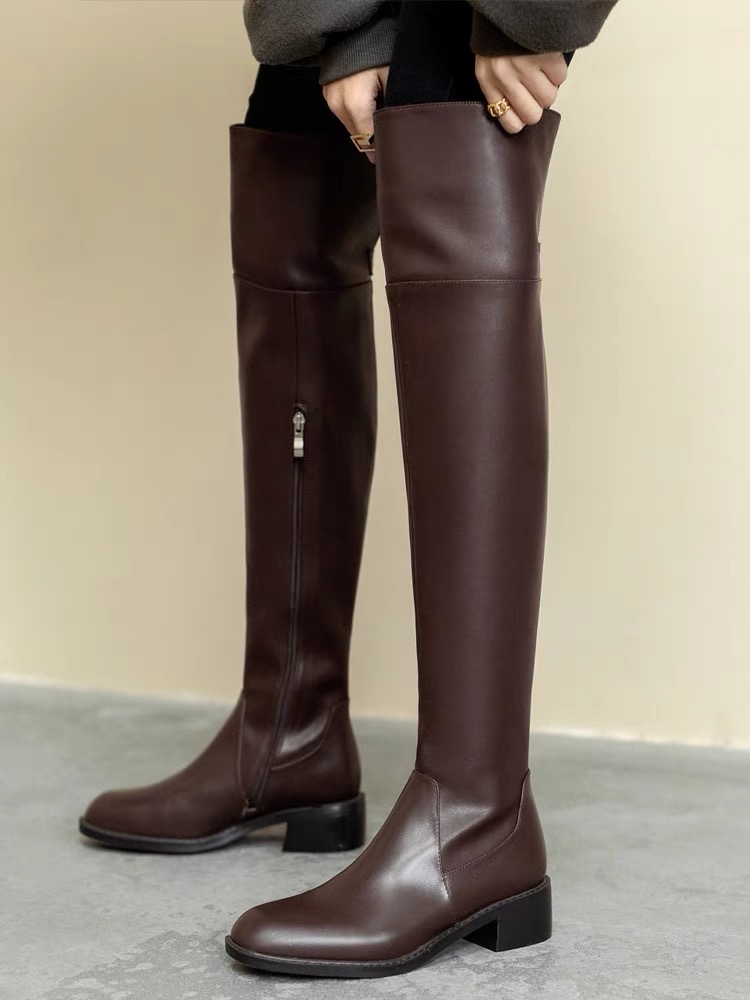 Microfiber Over-the-Knee Boots, picture 3 of 5