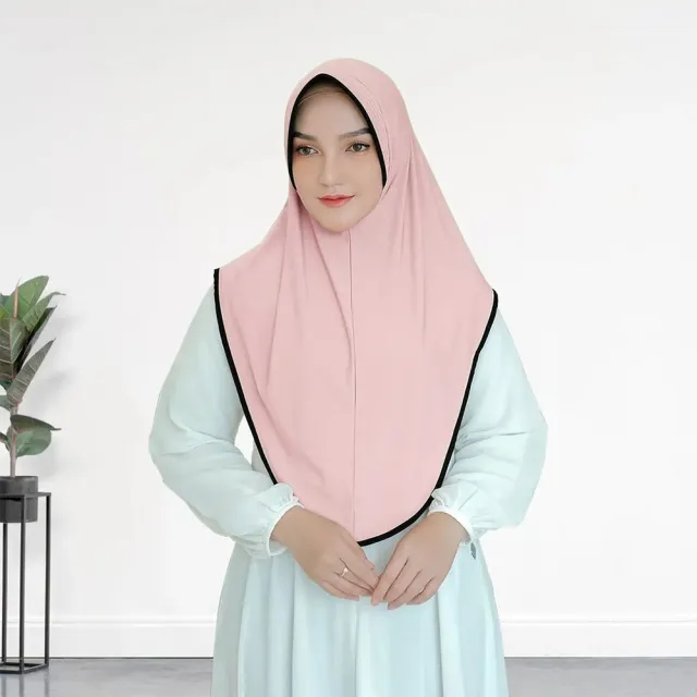 Color Contrast Patchwork Middle East Headscarf Turban Pullover Tam o' shanter Pink - Shop at LoveMi