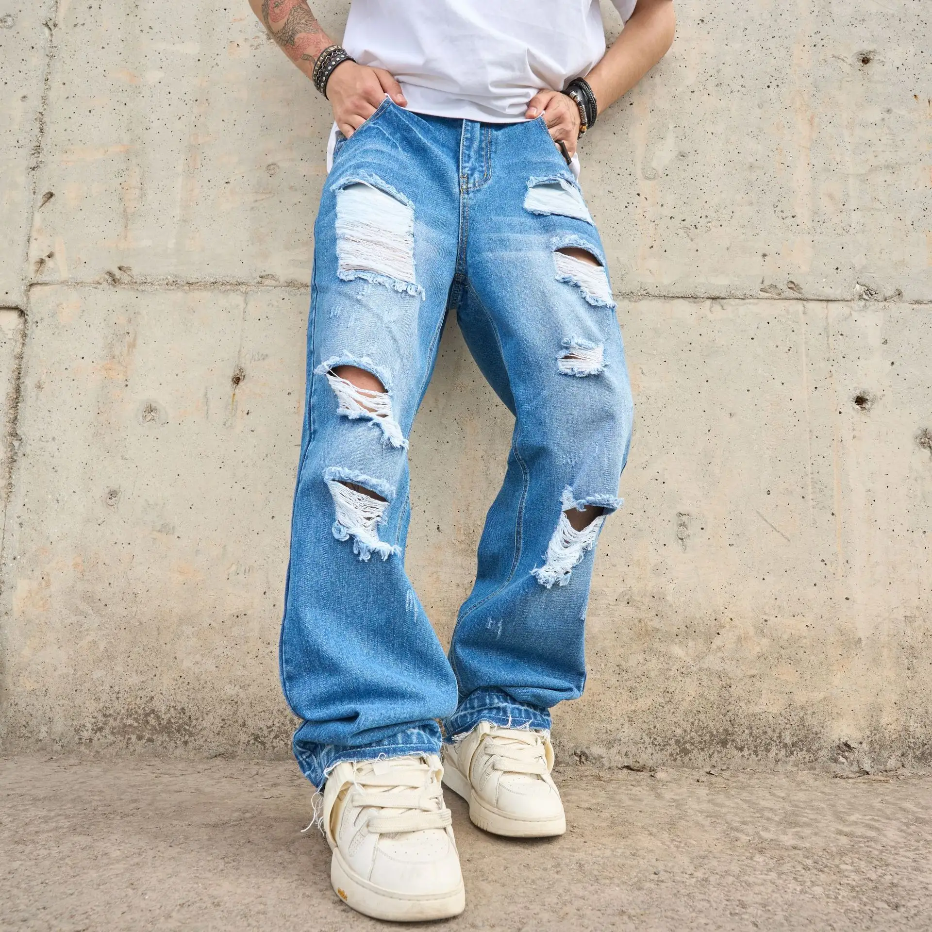 Loose-fit Stylish Versatile Casual Mens Jeans