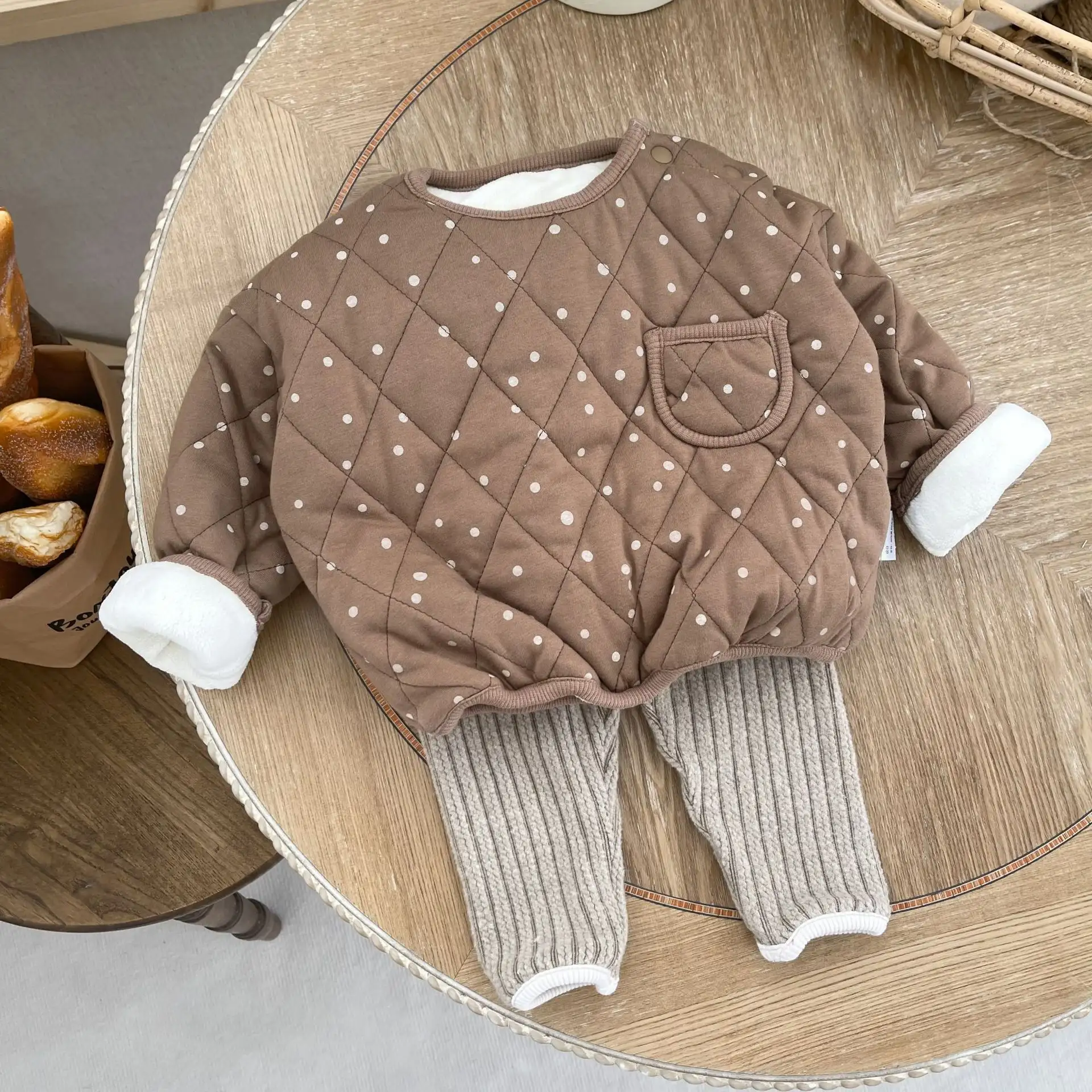 Warm Embroidered Quilted Cotton Jacket