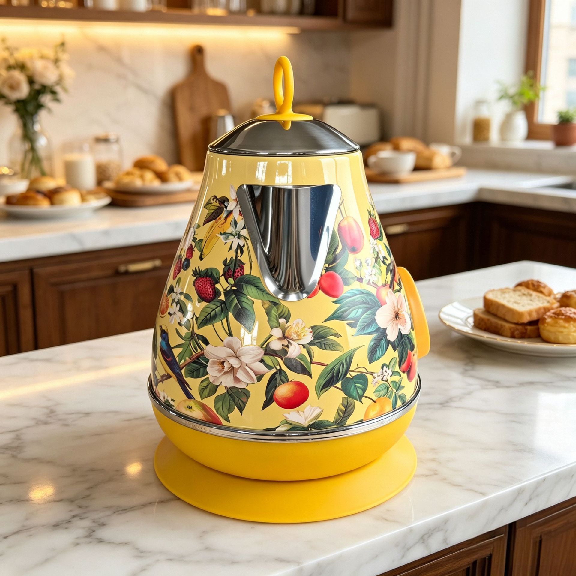 Retro Water Kettle With Temperature Display