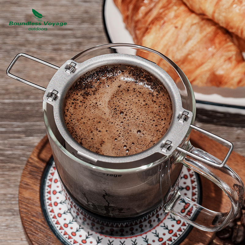 Pure Titanium Pour-over Coffee Dripper (Ti6002P Primary