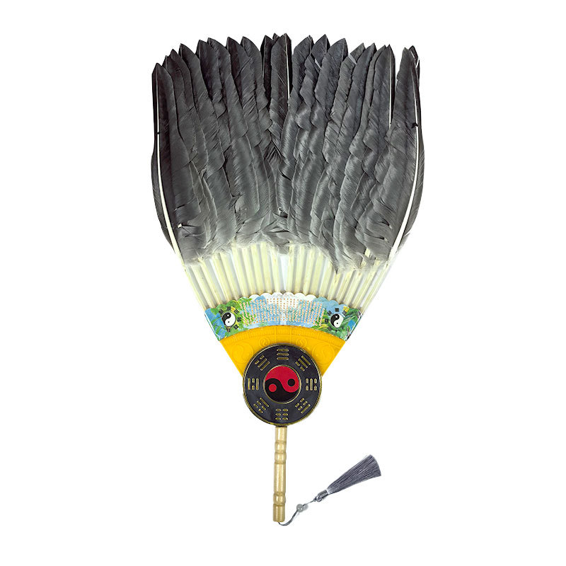Integrated Lens Fan Chinese Traditional Craft Fan