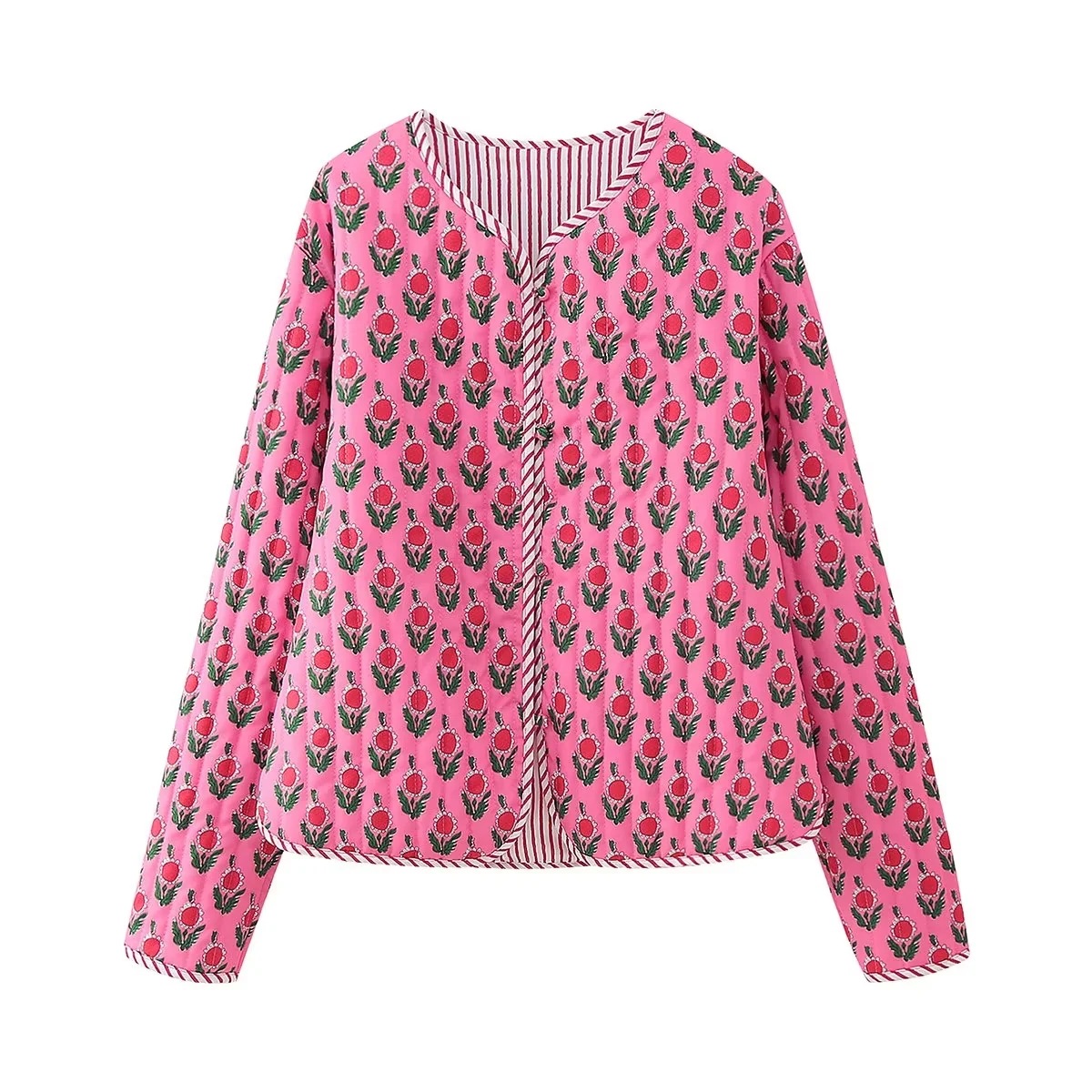 Printed Small Floral Cotton Jacket