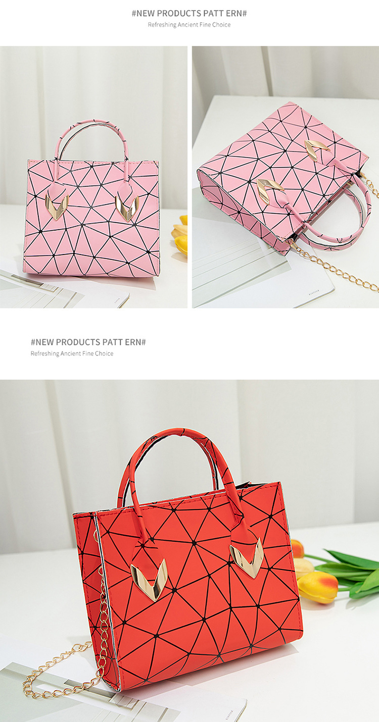 Title 10, Kleine Damen Magic Color Rhombus Handtasche Sti...