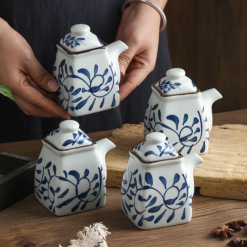 Creative Ceramic Commercial Restaurant Meal Zhuo Seasoning Bottle