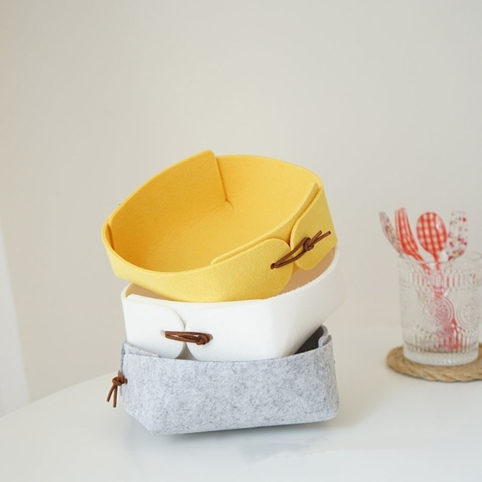 Modern Simple Felt Sundries Storage Basket - Image 12