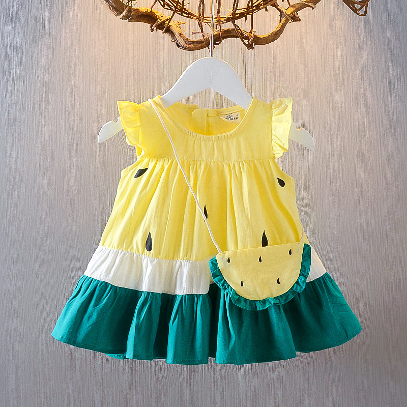 Watermelon Seed Yellow Dress