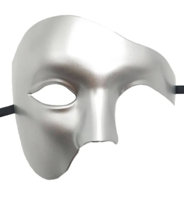 Antique Party Mask With Only One Eye And Half Side Face Sterling Silver - Shop at LoveMi