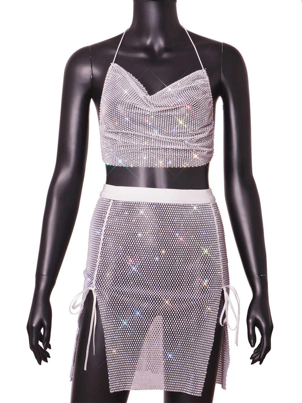 Vest Solid Color Skirt Suit Sleeveless One Piece