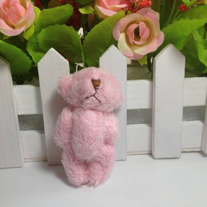 Title 3, Mini Multicolor Plush Toy Jointed Bear Doll Lon...