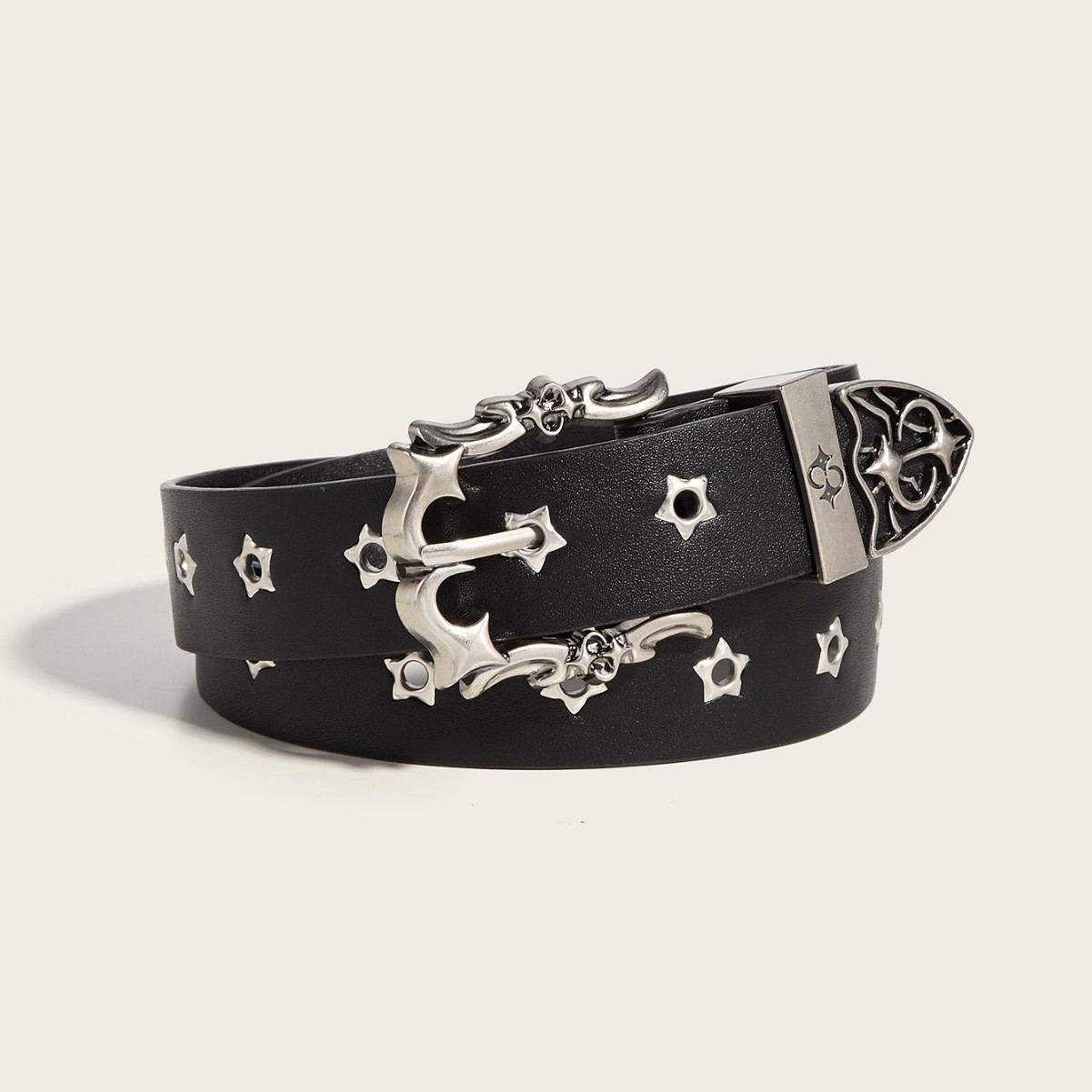 Fashion Personality Rivet Youth Belt Punk Pin Buckle Casual Belt