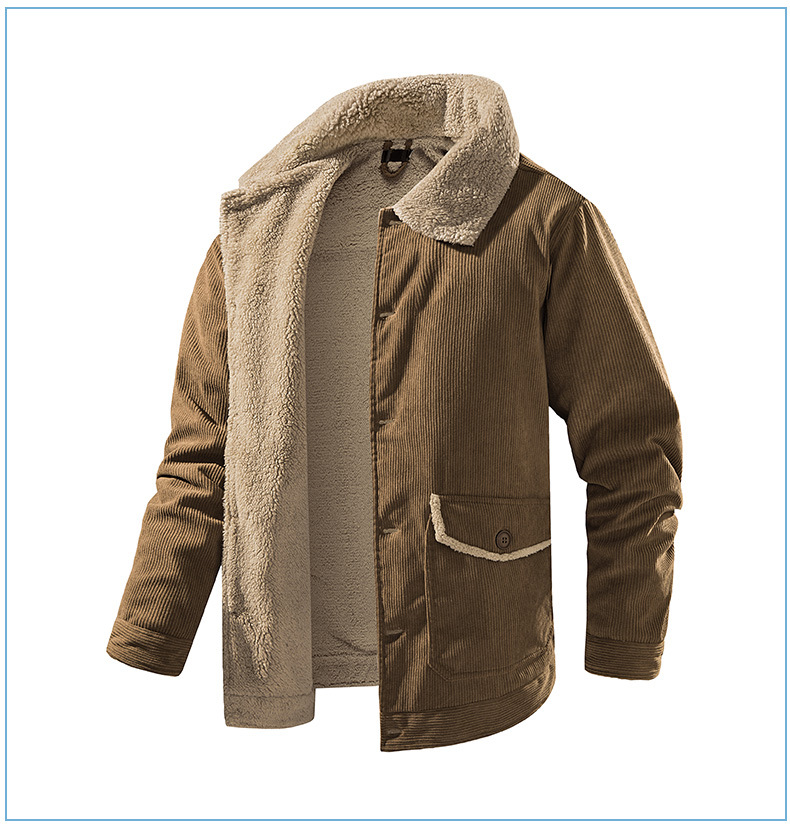 Title 9, Herren Cashmere Jacke Verdickt Groß Loose Casua...