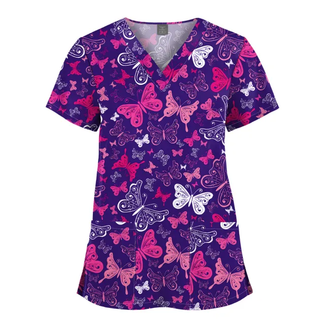 Women's Fashion Quick drying Printed Short sleeved Top 6400126Style - Shop at LoveMi
