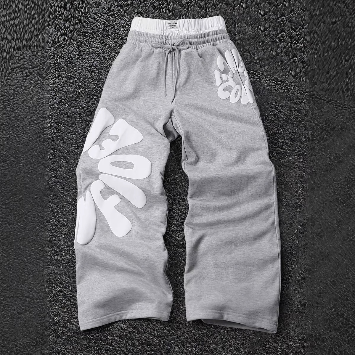 Womens And Mens Loose-fitting Straight-leg Sports Pants