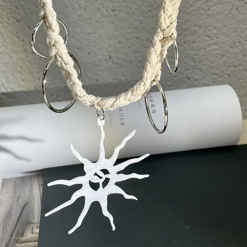 Necklace Sweet Cool Niche Personality Starfish Clavicle Chain Star Sun Necklace Ring Collar