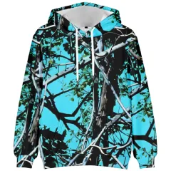 European And American Autumn And Winter Leaf Pattern Drop Shoulder Hooded Sweater - 1 Style-Xxxl - View 1
