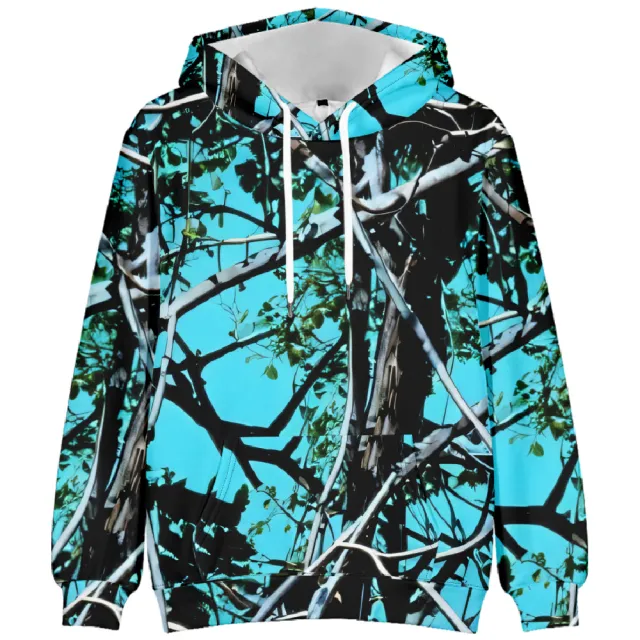 European And American Autumn And Winter Leaf Pattern Drop Shoulder Hooded Sweater 1 Style Xxxl - Shop at LoveMi