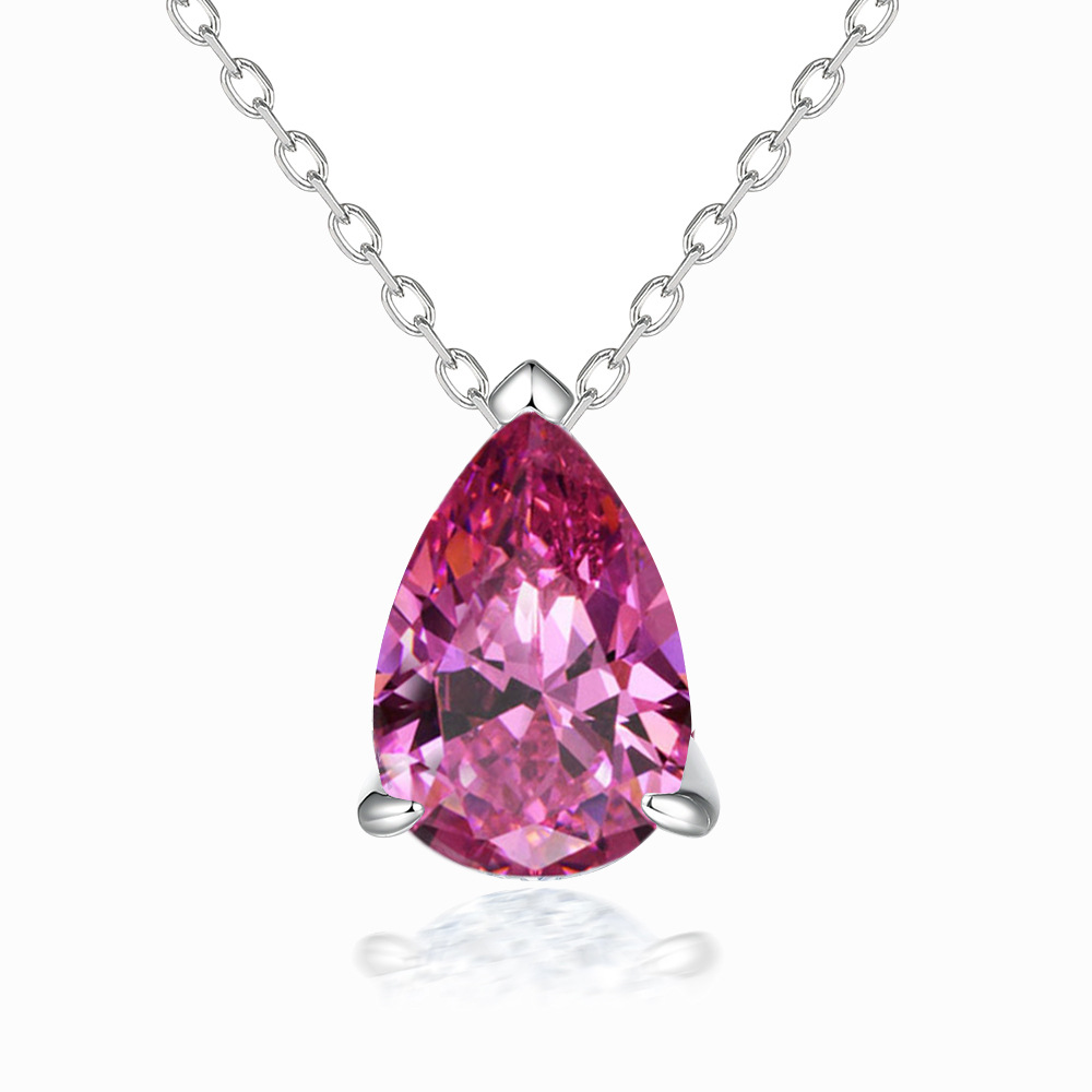 Women's Simple Drop-shaped Pear-shaped Zircon Necklace