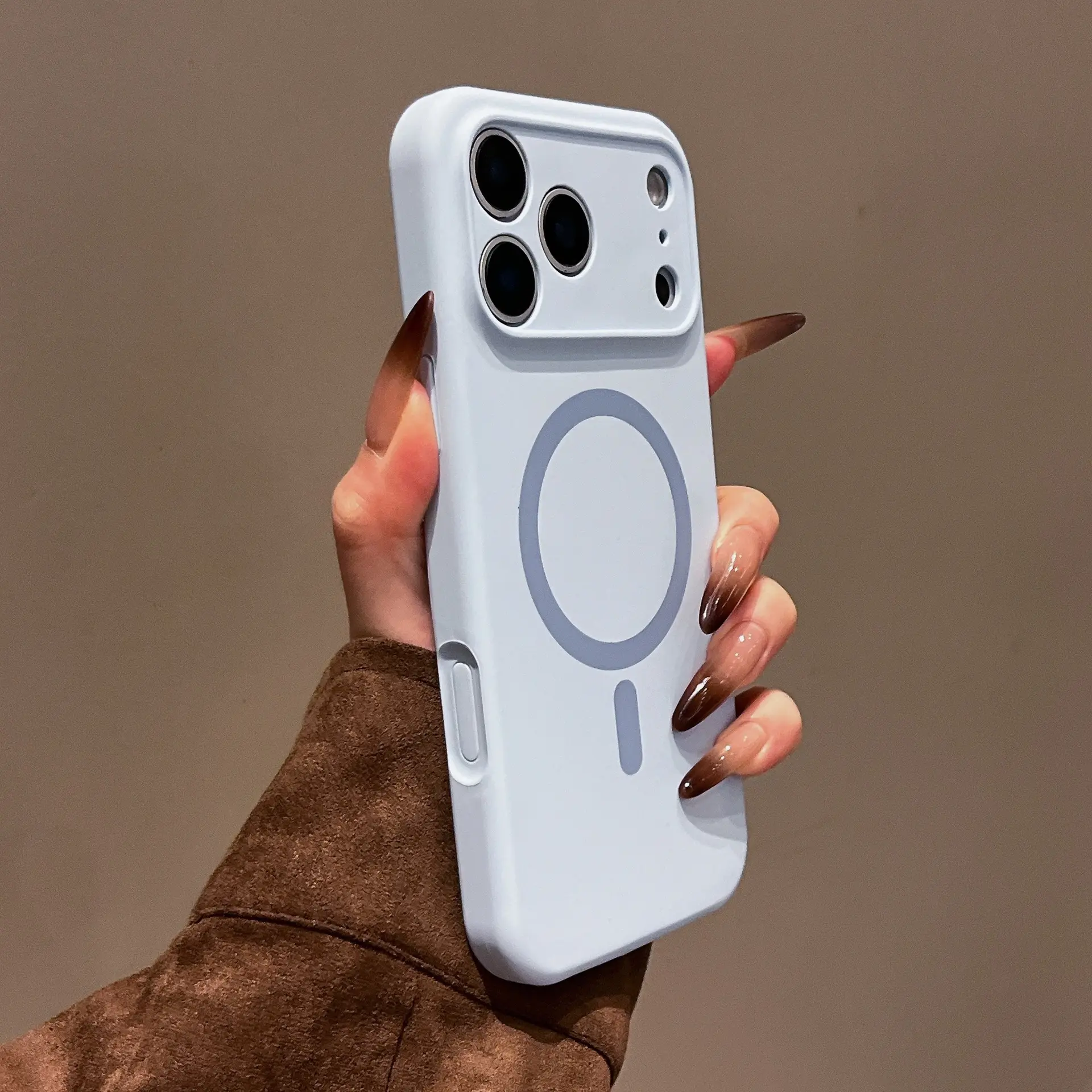 Liquid Silicone Skin-feel Magnetic Phone Case