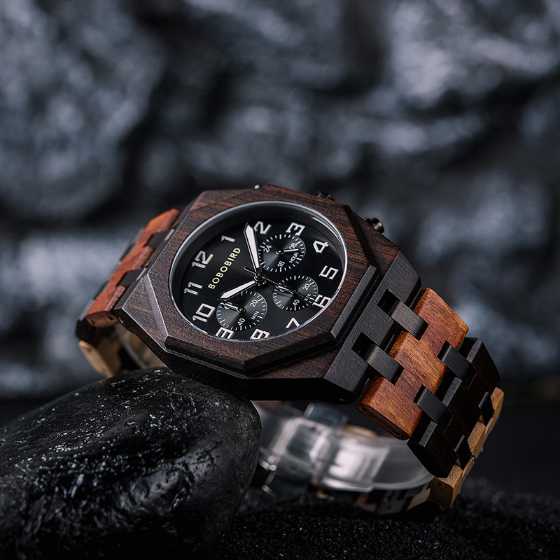 Wooden Watch T92 Quartz Decoration 6