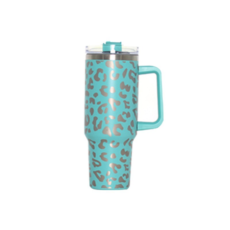 Laser Leopard Print Lake Green