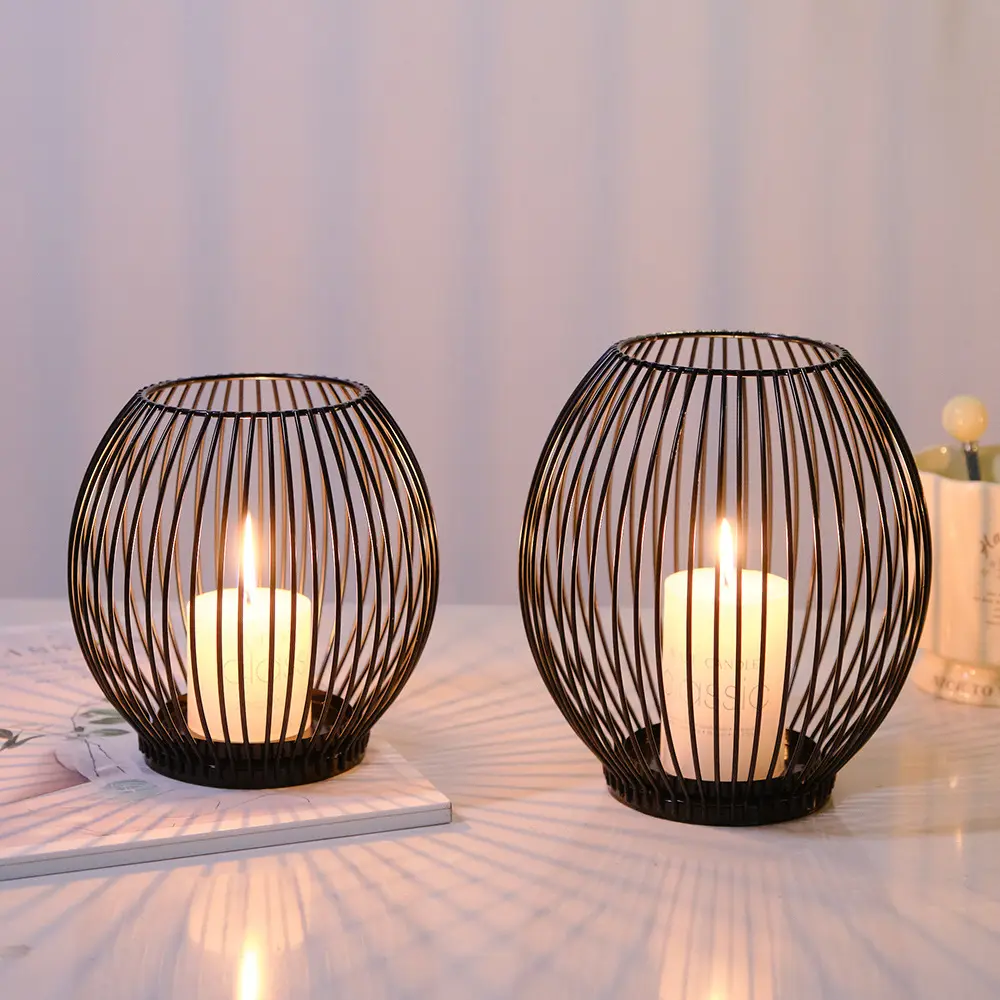 Household Iron Crafts Living Room Candle Holder