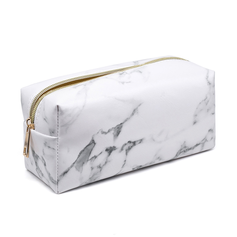 Title 1, New Marbled White PU Cosmetic Storage Bag Keep ...