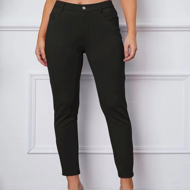 European And American High Waist Women's Stretch Leggings Black - Shop at LoveMi