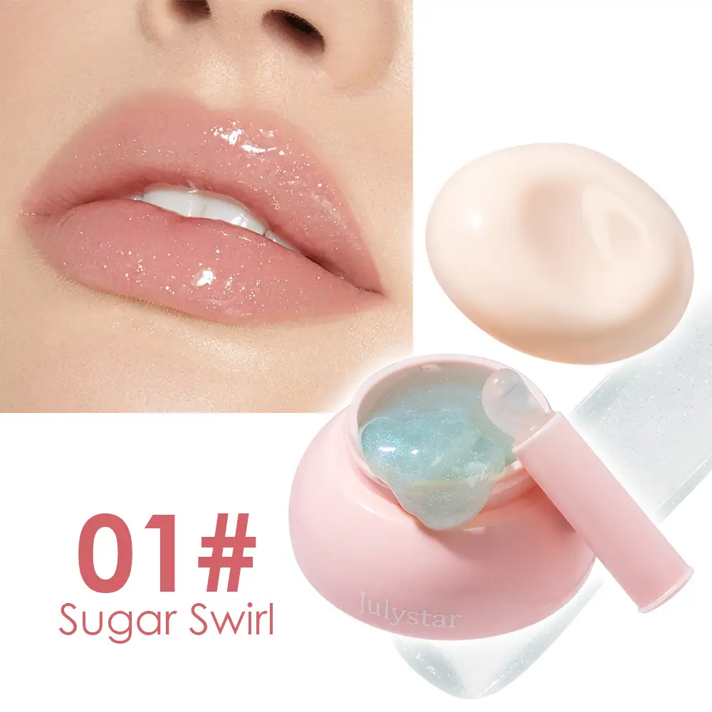 Women's Solid Mirror Shiny Jelly Lip Gloss