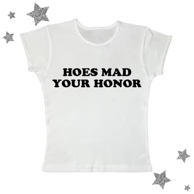 Sweet Cute Casual Letter Printed T shirt Top Round Neck White - Shop at LoveMi