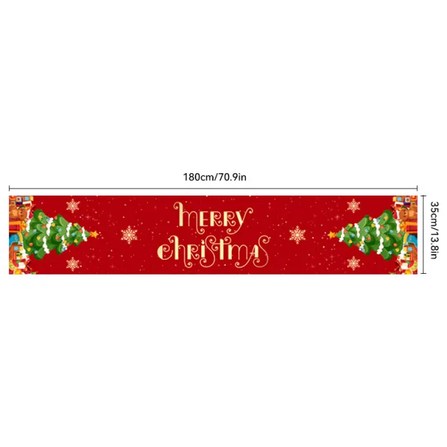 Christmas Tablecloth Polyester Fiber Oxford Cloth Table Runner Sdzb023183504 - Shop at LoveMi