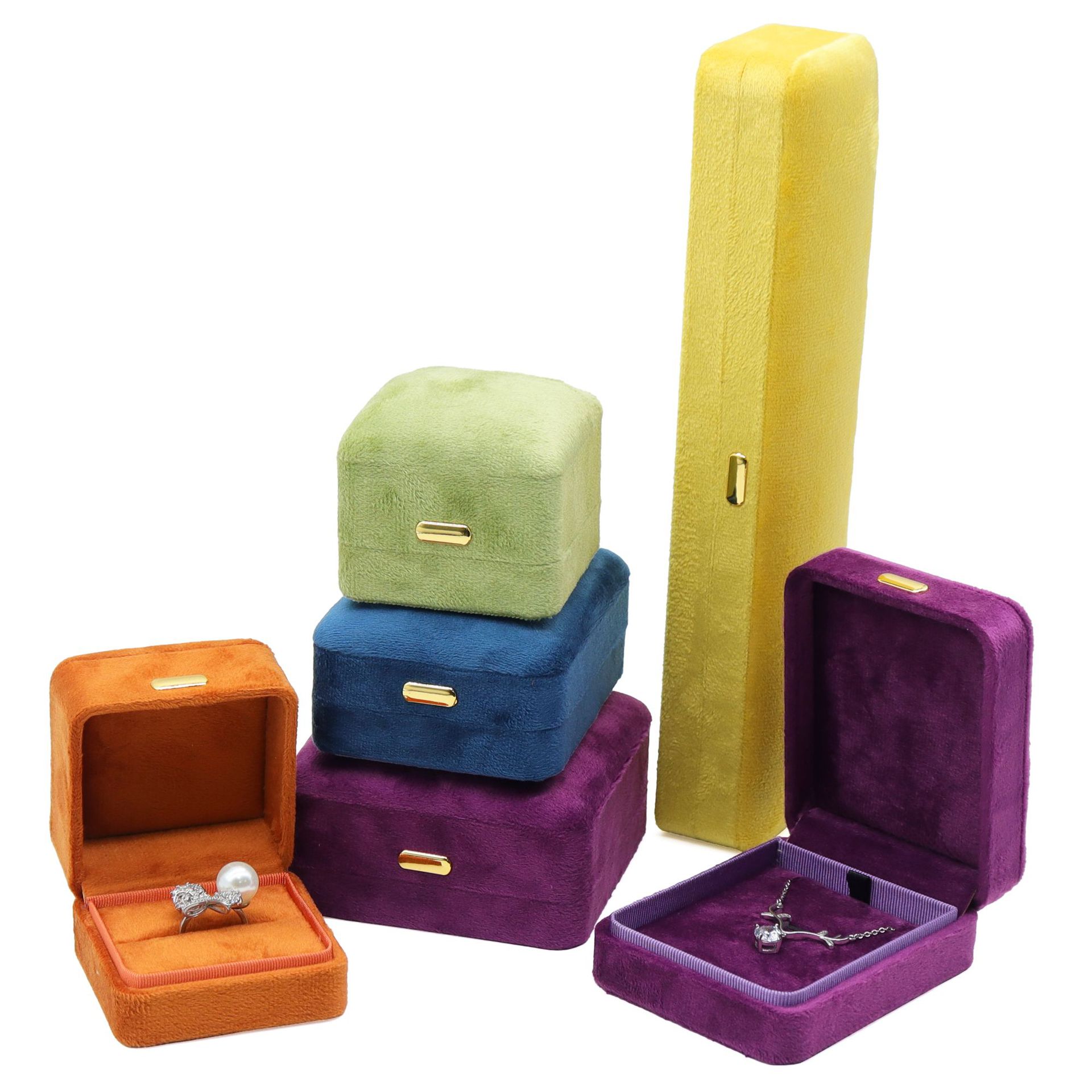 High-end Velvet Jewelry Box Pearl Necklace Box