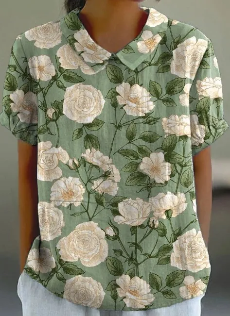 Stylish Digital print Lapel Short sleeve Shirt S49Tkds3Lbpx7H17 2Xl - Shop at LoveMi