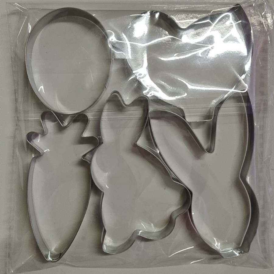 Easter Cookie Cutter Stainless Steel (Set of 5 pieces-White)