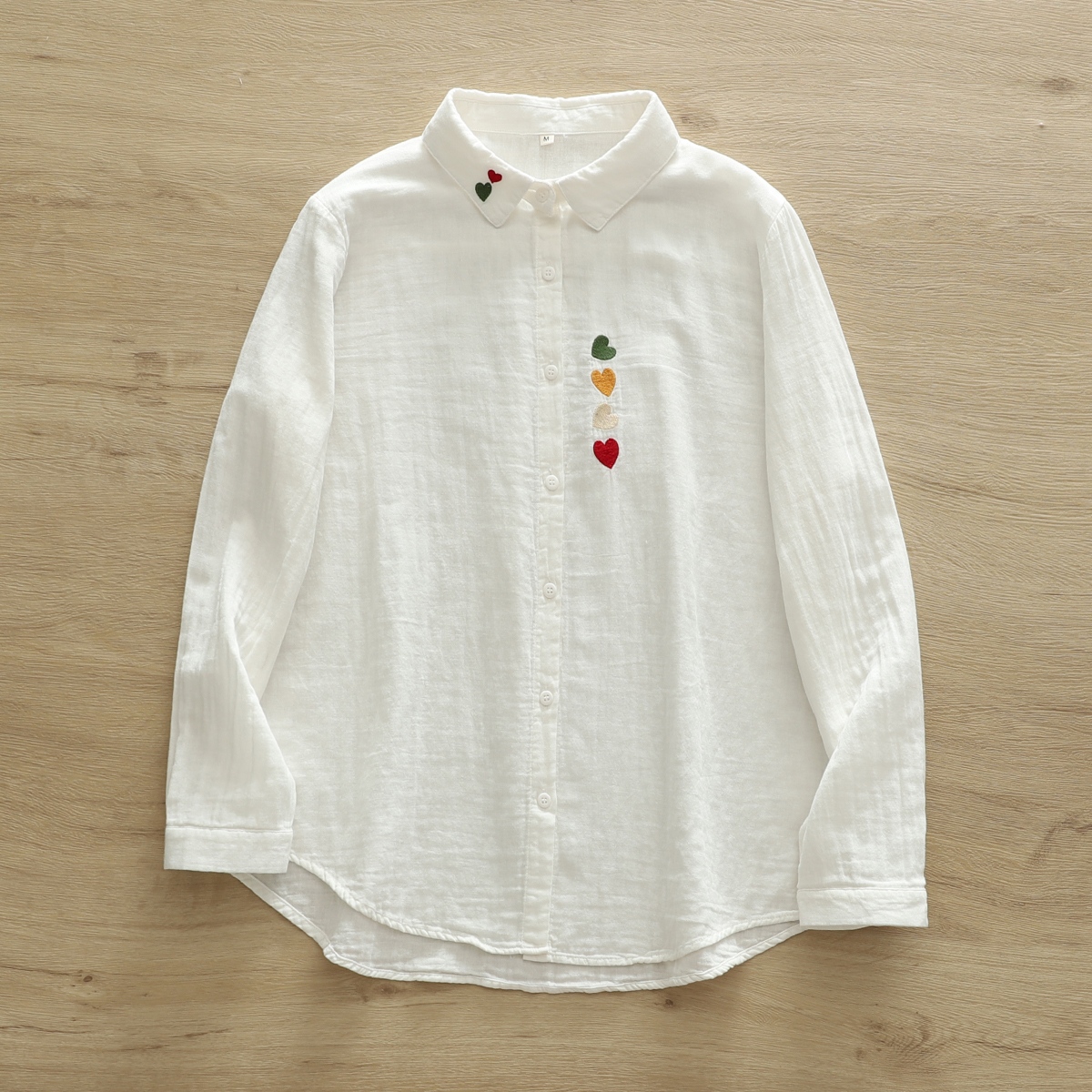 Fresh And Delicate Double-layer Cotton Shirt