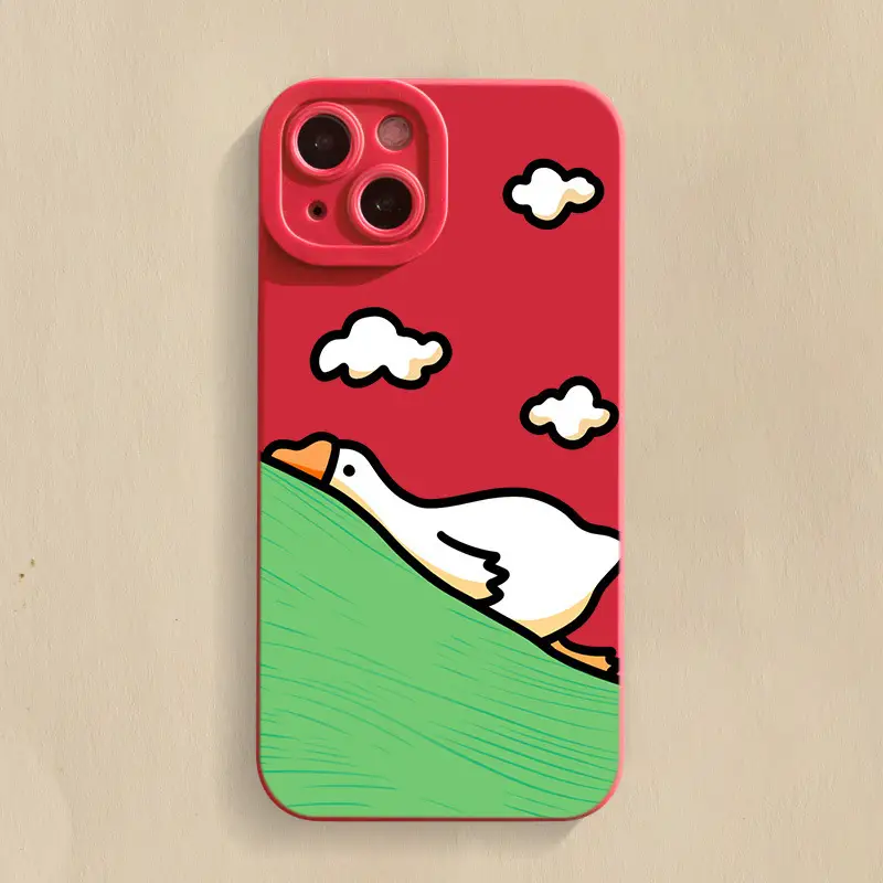 Lying Duck Cartoon Phone Case