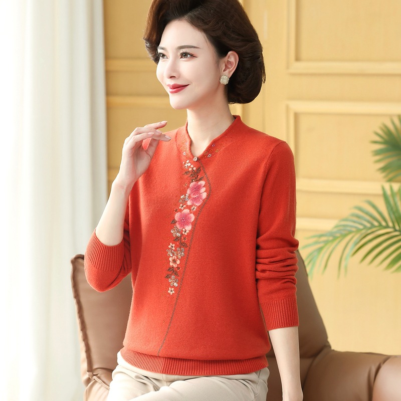 Pure Wool Sweater Jacquard Wool Sweater
