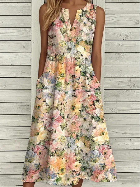 Women's Casual V neck Sleeveless Dress 1473827Sx2900 - Shop at LoveMi