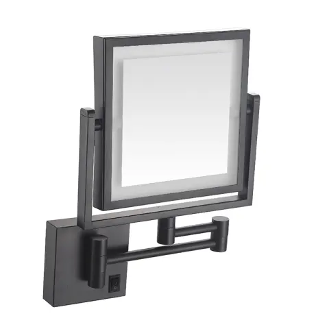Four-sided Double-sided LED Makeup Mirror with Lights Foldable Extendable