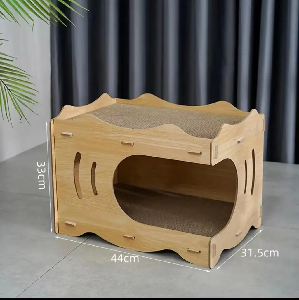 Cat Scratch Board Integrated Wear-resistant Non-chip Vertical Double Layer - Bamboo Pattern